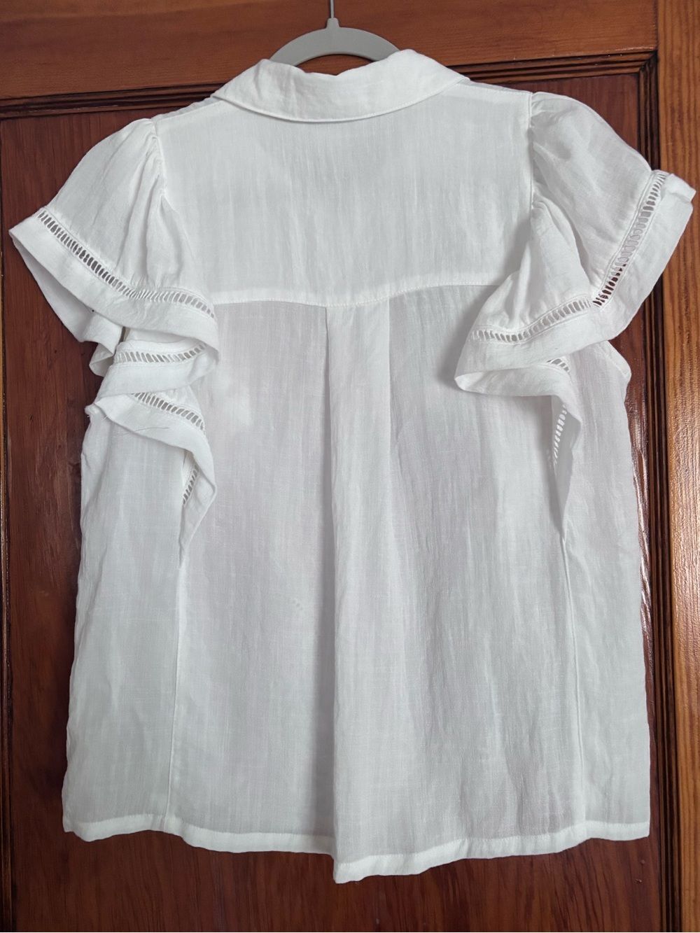 Calypso St. Barth White Embroidered Blouse Seashell Beachwear Small - Picture 4 of 9